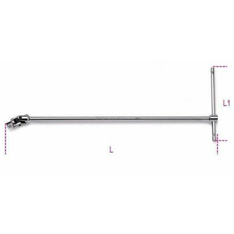 Beta 920/40 - Quadro maschio 1/2" snodato a t cromato