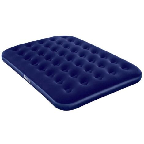 67002 MATERASSINO letto MATRIMONIALE Airbed blu floccato plus 191x137xh22cm GONFIABILE