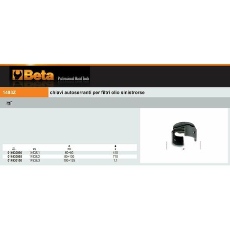 Chiave A Nastro Per Filtri Olio BETA - 160mm, Per Manutenzione Auto