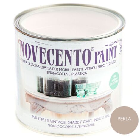 Novecento paint Perla pittura gessosa opaca shabby chic 500ml