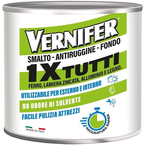 VERNIFER SMALTO ACRILICO ALL'ACQUA 1xTUTTI DA ML.500 BIANCO SATINATO