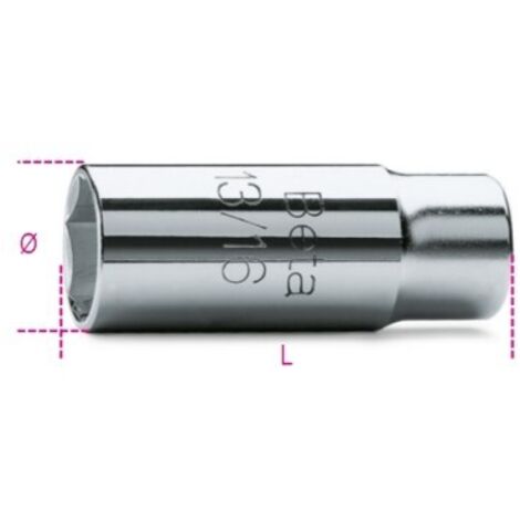 BETA 956C 20.8MM - 1 chiave a bussola con attacco quadro femmina 1/2 per candele d'accensione