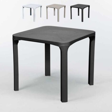 TAVOLO OLE' RATTAN 80X80 GRANDSOLEIL Colore: Antracite