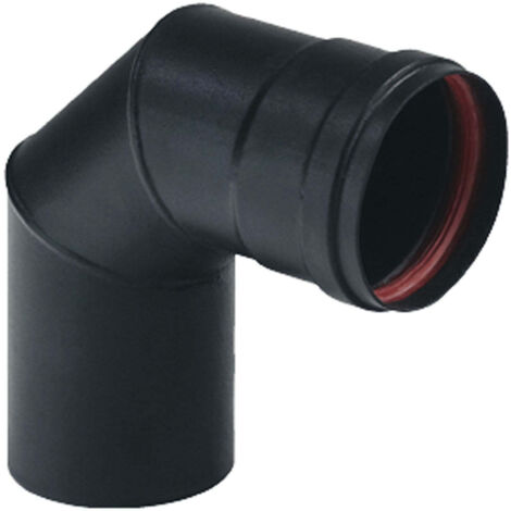 ALA GOMITO PELLET 2MM NERO OPACO 90° DA CM.10 (1/2)