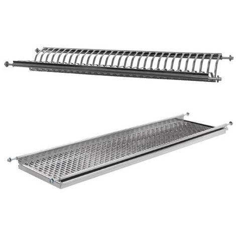 Scolapiatti inox ad incasso - Misura  86 - 90 cm