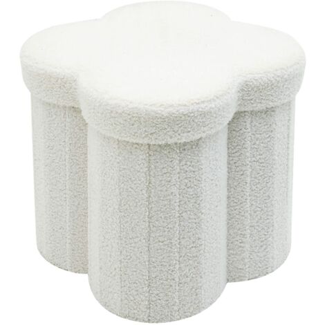 Rebecca Mobili Pouf de Rangement pour Chambre d'enfant, Pouf Pliable, Rose, Tissu Polyester MDF, Rembourré, avec Couvercle, pour Jouets Cahiers - Dimensions HxLxP: 40 x 40 x 40 cm - Art. RE7064