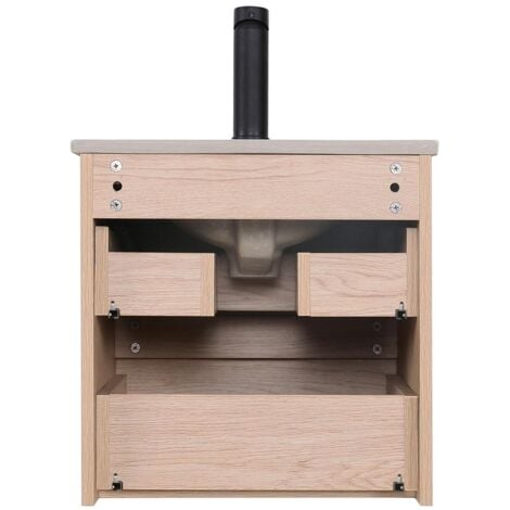 Meuble simple vasque SORRENTO 45 cm + vasque intégrée
