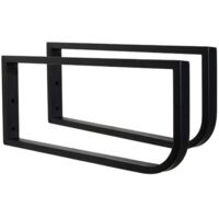 Porte-serviettes Mural STWWO 56cm Noir - Support Pour Serviettes Roulées - Métal - Capacité 16 Serviettes Invités