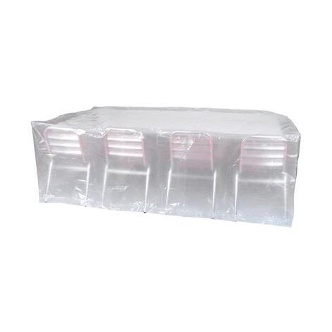 Ribiland – Housse de salon de jardin rectangulaire 310x150x80 cm – Étanche et imputrescible – Protection contre intempéries et UV – 100 % recyclable