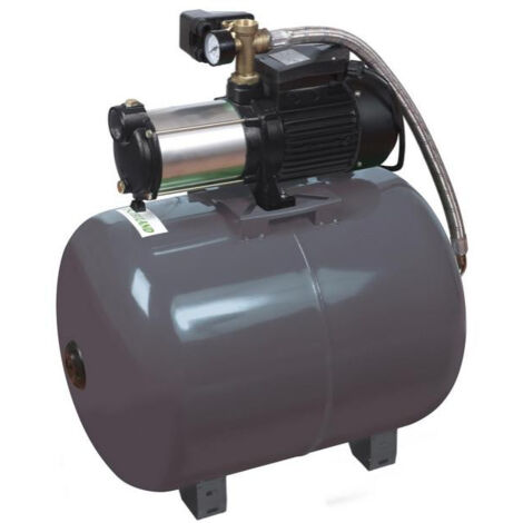 Ribimex – Pompe surpresseur multicellulaire 5 turbines 2300W – Cuve 100L – Déclenchement 1,4-3,5 bars – PRS100MCA5GD (1/4)