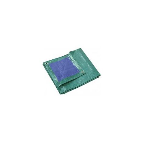 Ribiland – Bâche de protection légère imperméable 23m – Densité 65 g/m² – Maillage 6 x 6/pouce² – Oeillets en aluminium tous les 1m – PRB06502X03