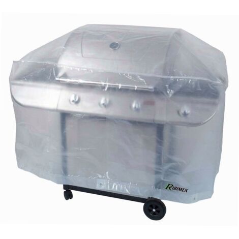 Ribiland – Housse de barbecue rectangulaire 130x70xH80 cm – Polyéthylène indéchirable – 100% étanche et anti UV – Protection extérieure durable