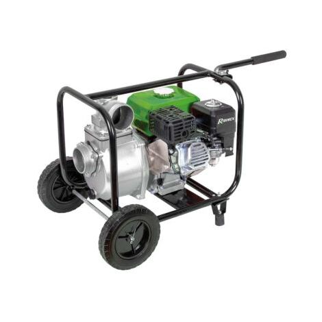 Ribimex – Motopompe thermique essence 6 HP 212 cc – Débit 60m3/h – Hauteur d'aspiration 7m – Système de refroidissement par air – Sur roues (1/4)