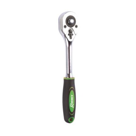 Ribitech – Clé à cliquet 1/2'' 24 dents – Chrome vanadium – Longueur 255 mm – Manche bi-matière antidérapant