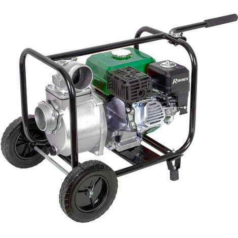 Motopompe 6 hp 212 cc 33m3 par heure sur roues
