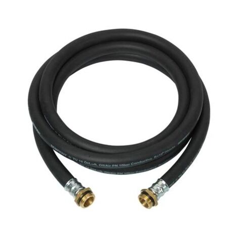 Ribimex – Tuyau en caoutchouc pour gasoil 6 mètres – Diamètre 20 mm – Raccords laiton sertis 1' – Transfert dans divers environnements
