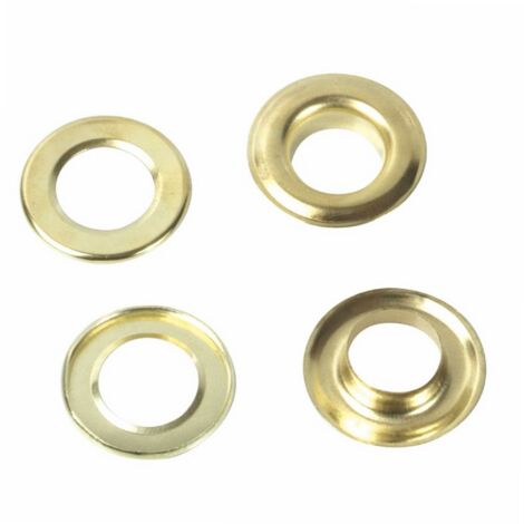 Lot de 50 oeillets en alliage d'aluminium laitonné