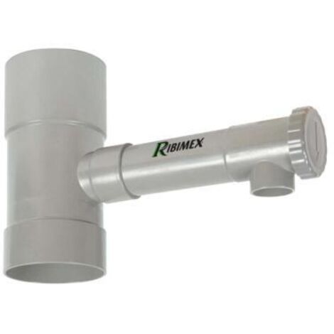 Ribimex – Récupérateur d'eau de pluie 100 mm en PVC – Robinet d'arrêt – Pour descente de gouttière – Collecte efficace d'eau de pluie