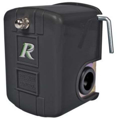 Ribimex – Pressostat sécurité manque d'eau – Accessoire pour surpresseur – Boîtier étanche – Pression min. 1,4 Bar, max. 4,1 Bar