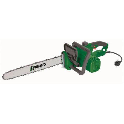 Ribimex – Tronçonneuse électrique 450 mm – Puissance 2300 W – Vitesse chaîne 15 m/sec – Temps d'arrêt 0,15 sec – Pour bois dur - PRTRE451