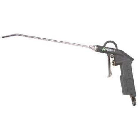 Ribimex – Soufflette air comprimé bec long 300 mm – Embout rapide en acier nickelé – Pour espaces confinés et difficiles d'accès