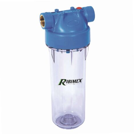 Ribitech – Filtre sous évier pour cartouches variées – Connexion 3/4 – Hauteur 307 mm – Matériaux ABS et SAN – Pression max 7 bar