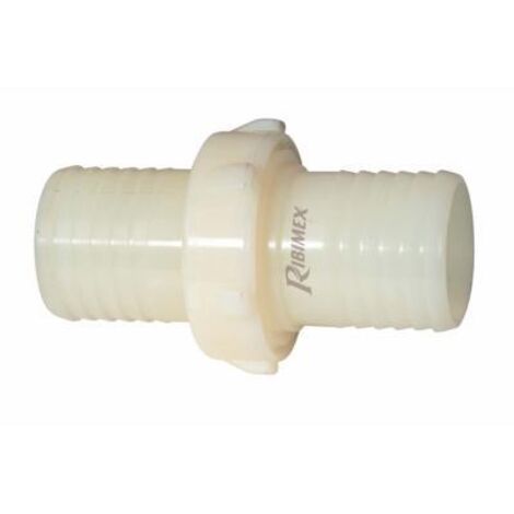 Raccord jonctions cannelées plastique tuyau, diam 25mm (1/2)