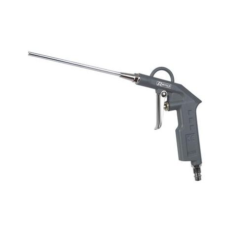 Ribimex – Soufflette pneumatique bec long 150 mm – Embouts rapides en acier nickelé – Pour espaces exigus et difficiles d'accès