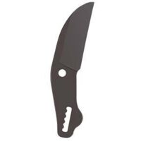 Ribimex – Lame de rechange en acier carbone pour coupe-branche à enclume – Revêtement antirouille – Longueur 75mm – Pour bois dur