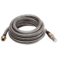 Ribimex – Tuyau de pompe cannelé 7 m – Diamètre 25 mm – Raccords en laiton – Clapet anti-retour et filtre inclus