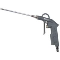 Ribimex – Soufflette pneumatique bec long 150 mm – Embouts rapides en acier nickelé – Pour espaces exigus et difficiles d'accès