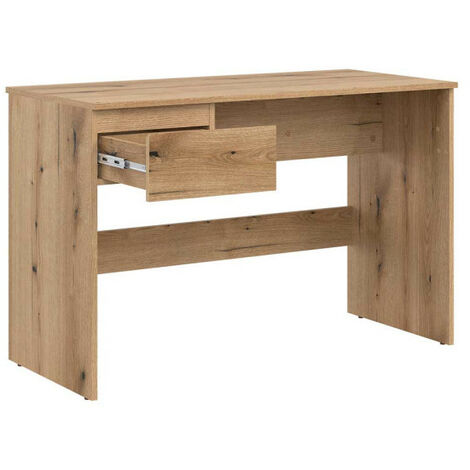 Bureau 1 tiroir Bois clair - QIZ - L 115 x l 54 x H 75 cm