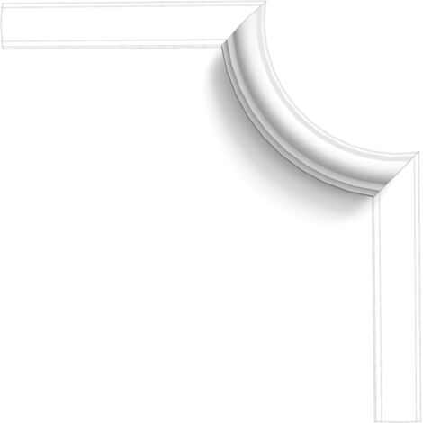Grand angle arrondi pour encadrement PX120A - L19 x H2 x l8,8 cm - ORAC DECOR