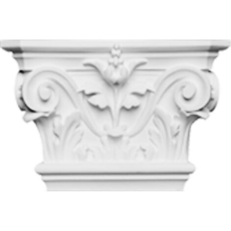 Petit chapiteau corinthien pour pilastres K201 - L22,8 x H14,9 x L6,2cm - ORAC DECOR