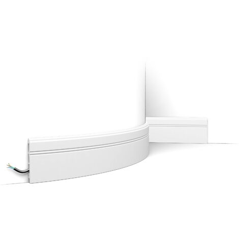 Plinthe flexible et moderne avec cannelures SX105F - L200 x H10,8 x l1,3 cm - ORAC DECOR