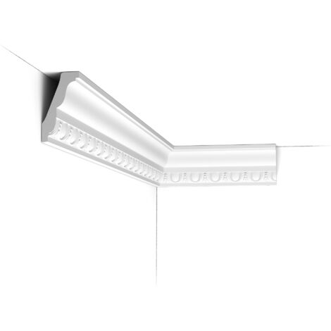 Orac – Corniche plafond C212 – Moulure décorative en polyuréthane Purotouch® – Dimensions 200x7,5x4,5cm – Pour environnements humides