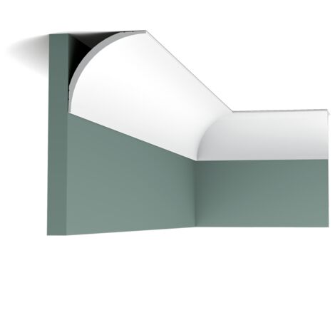 Orac – Profil simple bords fins CX126 – Moulure décorative L200 x H8,7 x L8,7 cm – Pour finition murale et plafond – Peinture recommandée