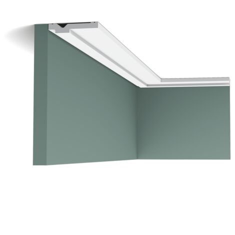Orac – CX161 Corniche plafond moulure décorative 1,3x7cm – Longueur 200cm – Duropolymer® léger et résistant – Pour intérieur et extérieur