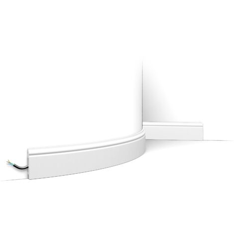 Plinthe SX165F flexible élégante, classique aux courbes douces - L200 x H6,9 x l1,1 cm - ORAC DECOR