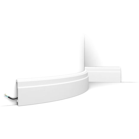 Plinthe flexible SX155F sobre et intemporelle - L200 x H10,8 x l2,5 cm - ORAC DECOR