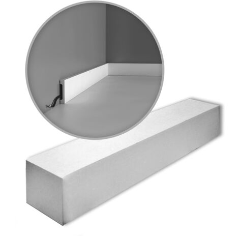 Carton de 78 mètres - Plinthe multifonction Orac Decor SX157 - L200 x H6,6 x L1,3 cm - L200 x H6,6 x L1,3 cm - ORAC DECOR