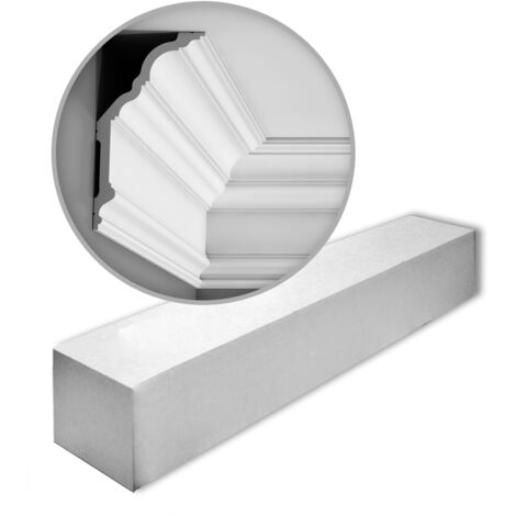 Grande corniche - Orac Decor - L200xp25.6xH13.5cm - Carton complet 24 mètres - C340 - L200 x H13,5 x L25,6 cm - ORAC DECOR
