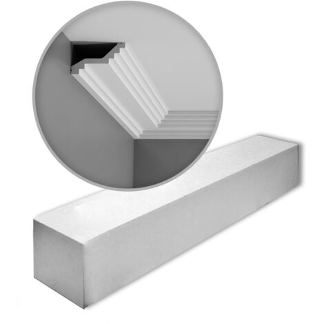 Carton complet de 28 mètres de corniches C400 - L200 x H6 x L10 cm - ORAC DECOR