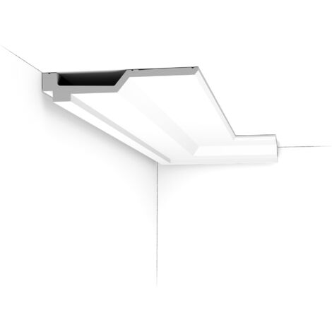 Corniche plate - Orac Decor - L200xp21.5xH4cm - Carton complet 18 mètres - C354 - L200 x H4 x L21,5 cm - ORAC DECOR