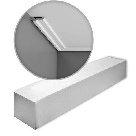 Corniche fine et plate - Orac Decor - L200xp6xH2.1cm - Carton complet 44 mètres - C360 - L200 x H2,1 x L6 cm - ORAC DECOR