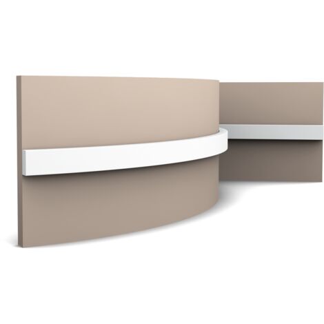 Orac – Plinthe pvc SX194F 2m – Purotouch® flexible – Couleur blanche – Pour rénovation et travaux neufs