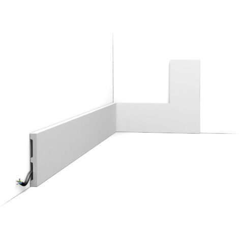 Pack de 4 mètres Grande plinthe simple au caractère multifonctionnel SX163 - L200 x H10,2 x L1,3 cm - ORAC DECOR