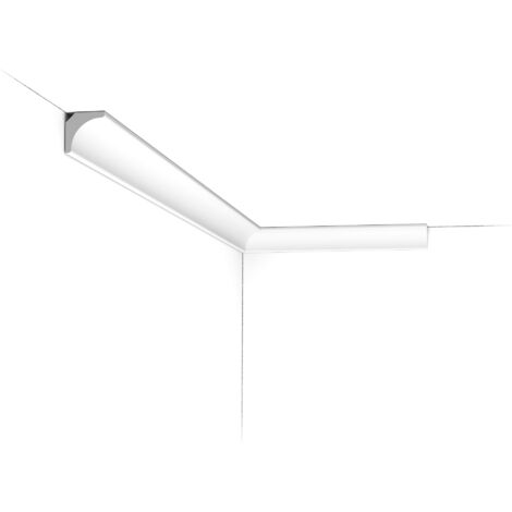 CX133 Corniche plafond Orac Decor - 2x2x200cm (h x p x L) - moulure décorative polymère Pack 2 pièces