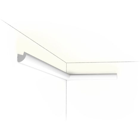 CX188 Corniche pour éclairage indirect Orac Decor - 3,4x3,4x200cm (h x p x L) - moulure décorative polymère Pack 2 pièces