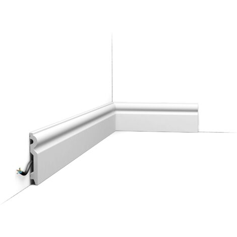SX137 Plinthe Orac Decor - 10x1,5x200cm (h x p x L) - moulure décorative polymère Pack 2 pièces